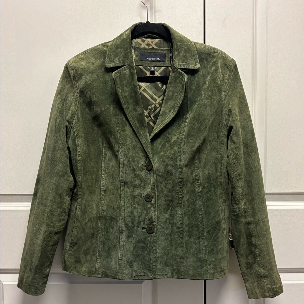 Vintage Jones New York leather blazer